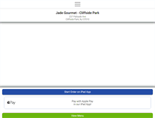 Tablet Screenshot of jadegourmetcliffsidepark.com